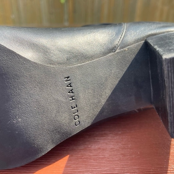 Cole Haan black leather booties, size 7.5 - Picture 2 of 7